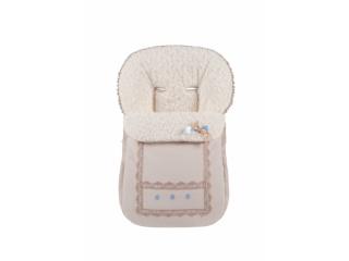 Colección de complementos canastilla para bebé: neceser, funda y saco silla, sombrilla, bolso coche