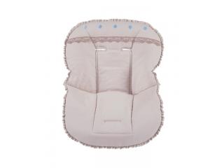 Colección de complementos canastilla para bebé: neceser, funda y saco silla, sombrilla, bolso coche