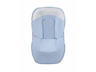 Colección Edén, complementos canastilla bebé: neceser, funda silla bebé, saco, sombrilla,