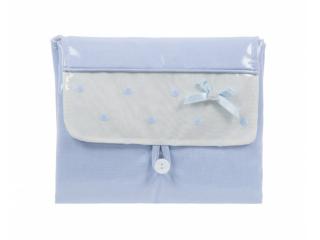 Colección Edén, complementos canastilla bebé: neceser, funda silla bebé, saco, sombrilla,