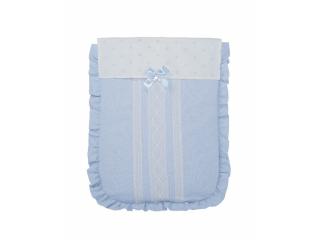 Colección Edén, complementos canastilla bebé: neceser, funda silla bebé, saco, sombrilla,