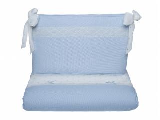 Colección Edén, complementos canastilla bebé: neceser, funda silla bebé, saco, sombrilla,