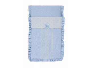 Colección Edén, complementos canastilla bebé: neceser, funda silla bebé, saco, sombrilla,