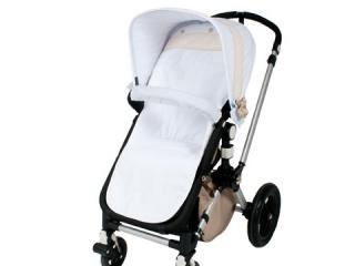 Colección La Toscana. Complementos de canastilla bebé. Sombrilla, neceser, cambiador, funda silla, saco bebe, vestiduras cuna