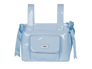 Colección de complementos canastilla para bebé: neceser, funda y saco silla, sombrilla, bolso coche